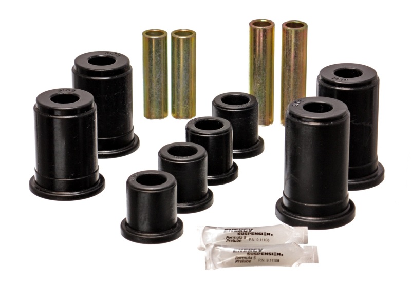 GMC Sierra Suspension Control Arm Bushing Kit - Front and Lower - Energy Suspension - Hyper-Flex Performance Polyurethane - Black - `99-`04